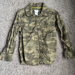 Carter's Green Camouflage Shirt